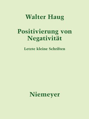 cover image of Positivierung von Negativität